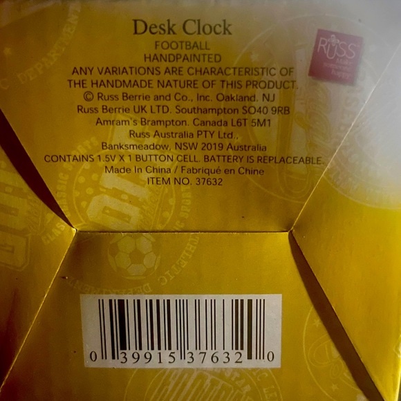 Russ Berries and Co. Football Handpainted Desk Set - Picture 2 of 12